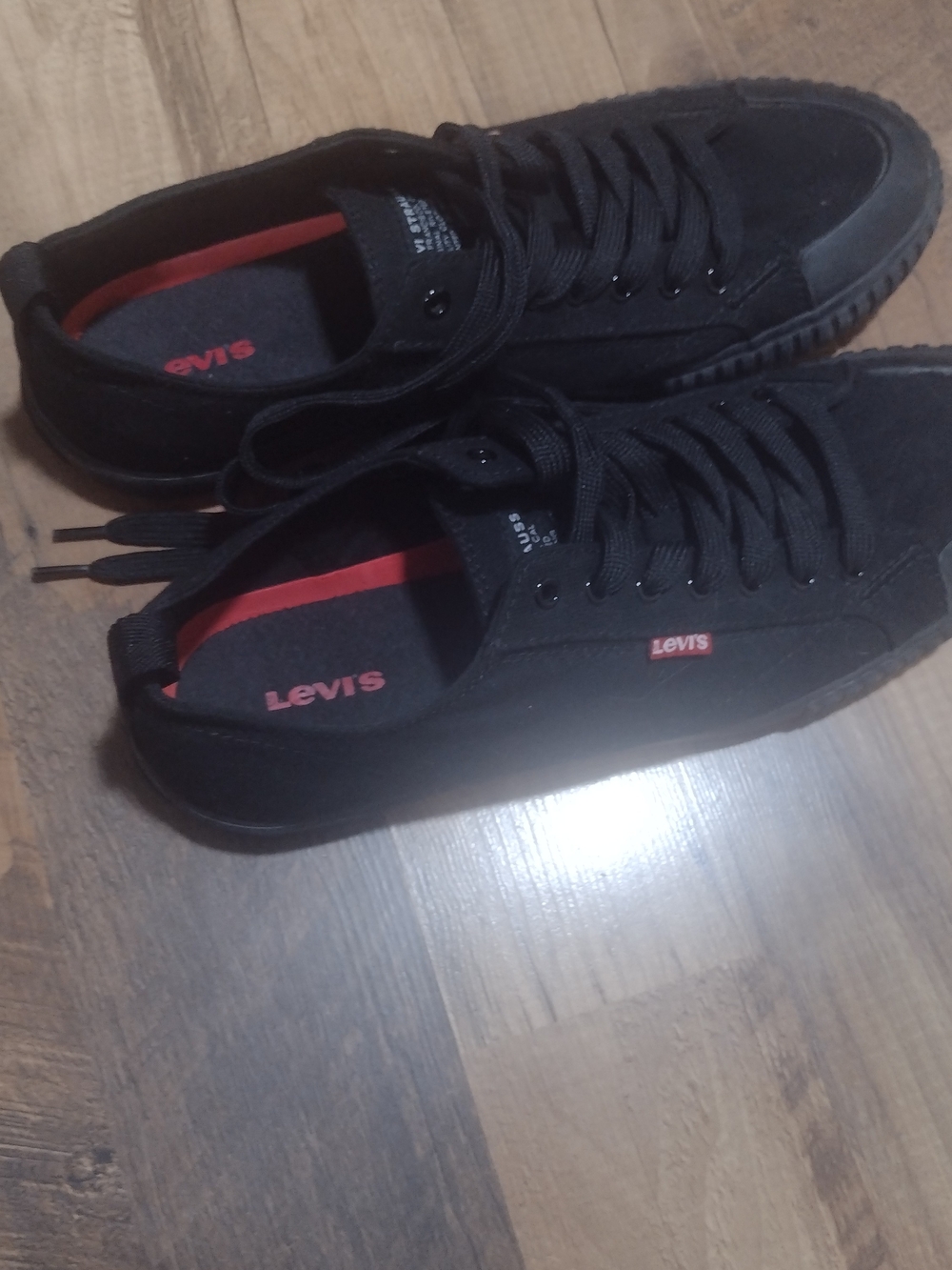 Levi's Men's Black Low-Top Canvas Sneakers
